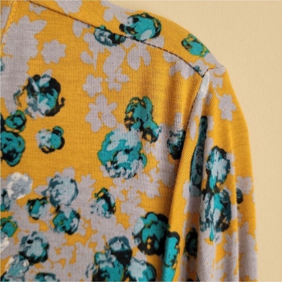 LOGO by Lori Goldstein Asymmetrical Blue and Tan Tunic - Picture 3 of 8